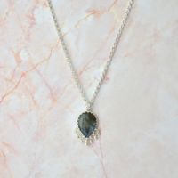 Halskette Silber 925 & Labradorit (SK66.AH0217.LA)