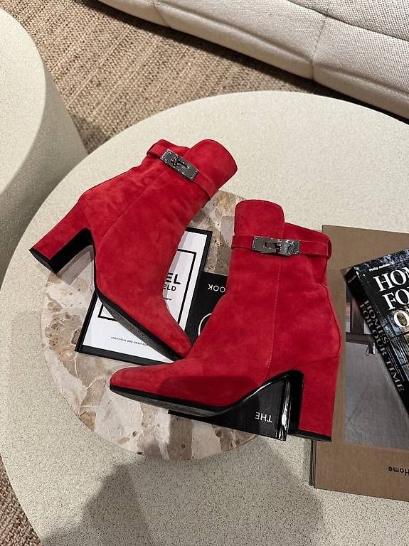 Hermès Scarpe da donna: HERMES KELLY BOOTS ROT – Usato da Schwyz venduto da bofb 4