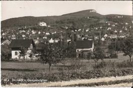 Karte Dornach und Gempenstollen 1957