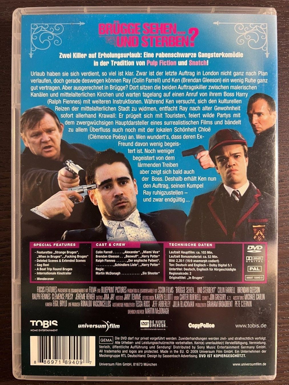 Tutti i DVDs: Brügge sehen... und sterben? – Usato da Zürich venduto da FilmFreunde 1