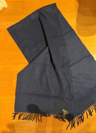 Loro Piana Kaschmir Schal dunkelblau gross neuwertig