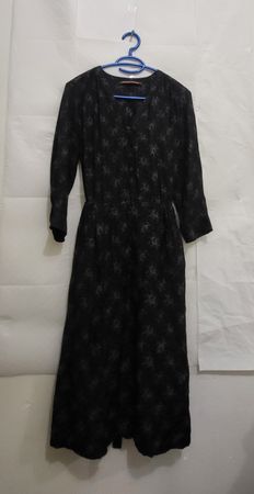 Comptoir des Cotonniers Robe Noir Viscose/ Soie Taille XL