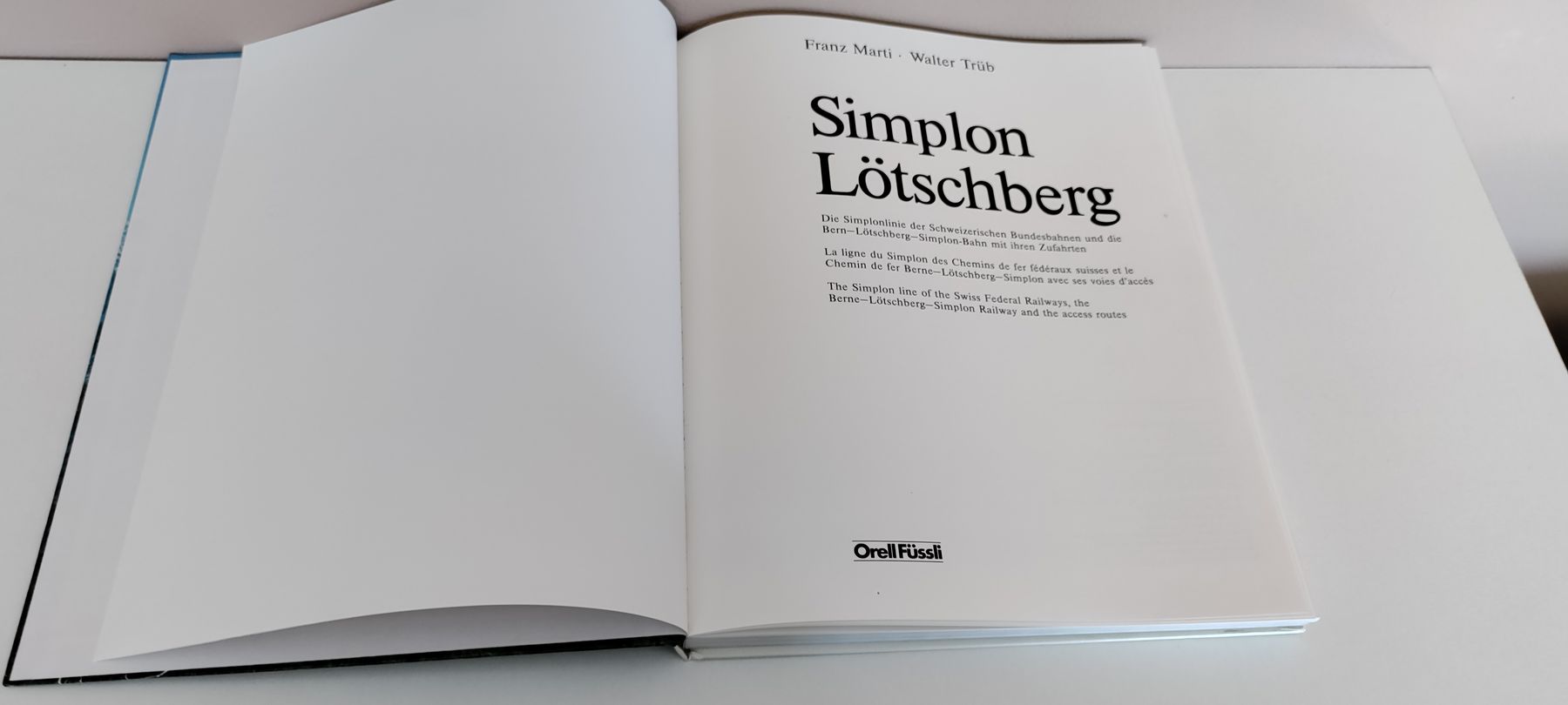 Bücher: Buch - "Simplon Lötschberg" |FranzMarti | Walter Trüb – Gebraucht aus Boswil von MAF_952 1
