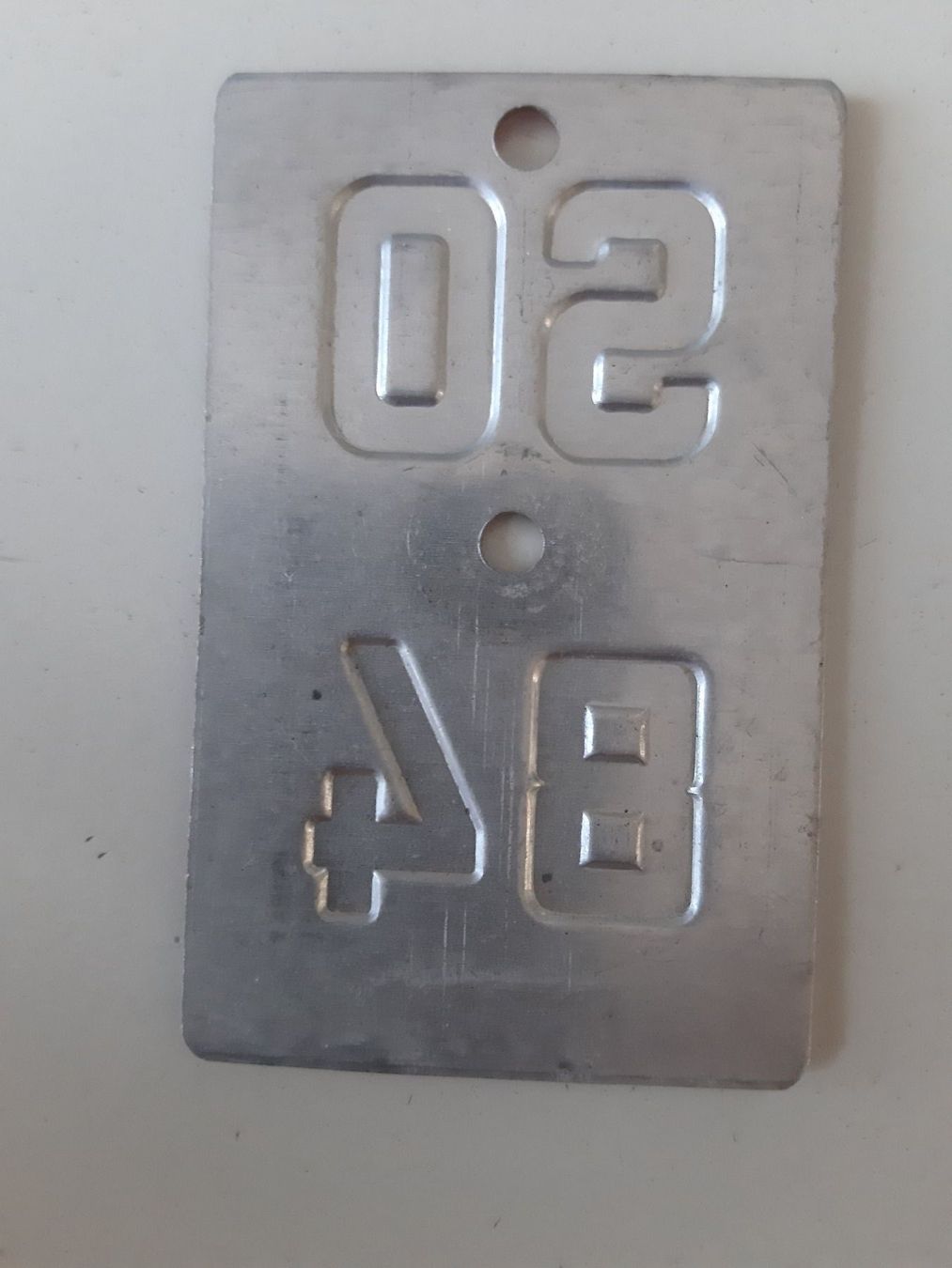 Sachs Insegne: Velonummer SO 84 plaque Velo – Usato da Schenkon venduto da Uhu007 1