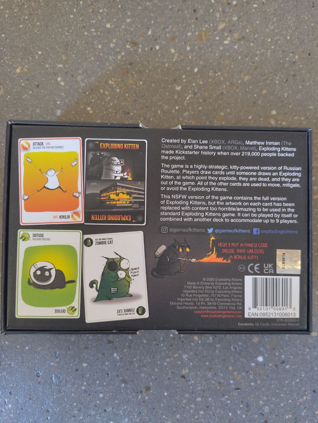 Spiele: Exploding Kittens NSFW edition board game – Neu (gemäss Beschreibung) aus Zürich von aurelie.99 1