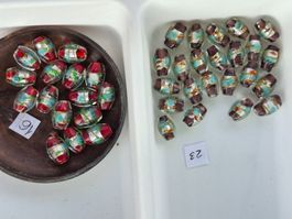 Diverse glass beads, Glasperlen aus Italien DIY, 104 Gr.