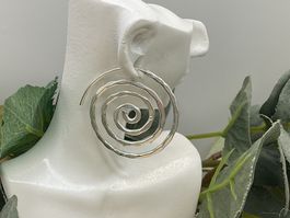 Ohrringe Silberspiralen, Handarbeit