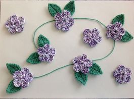 3 Stück Blumen gehäkelt fleurs crochet fiori uncinetto 979