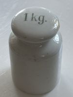 Gewicht 1 kg Keramik, antik, (I7)