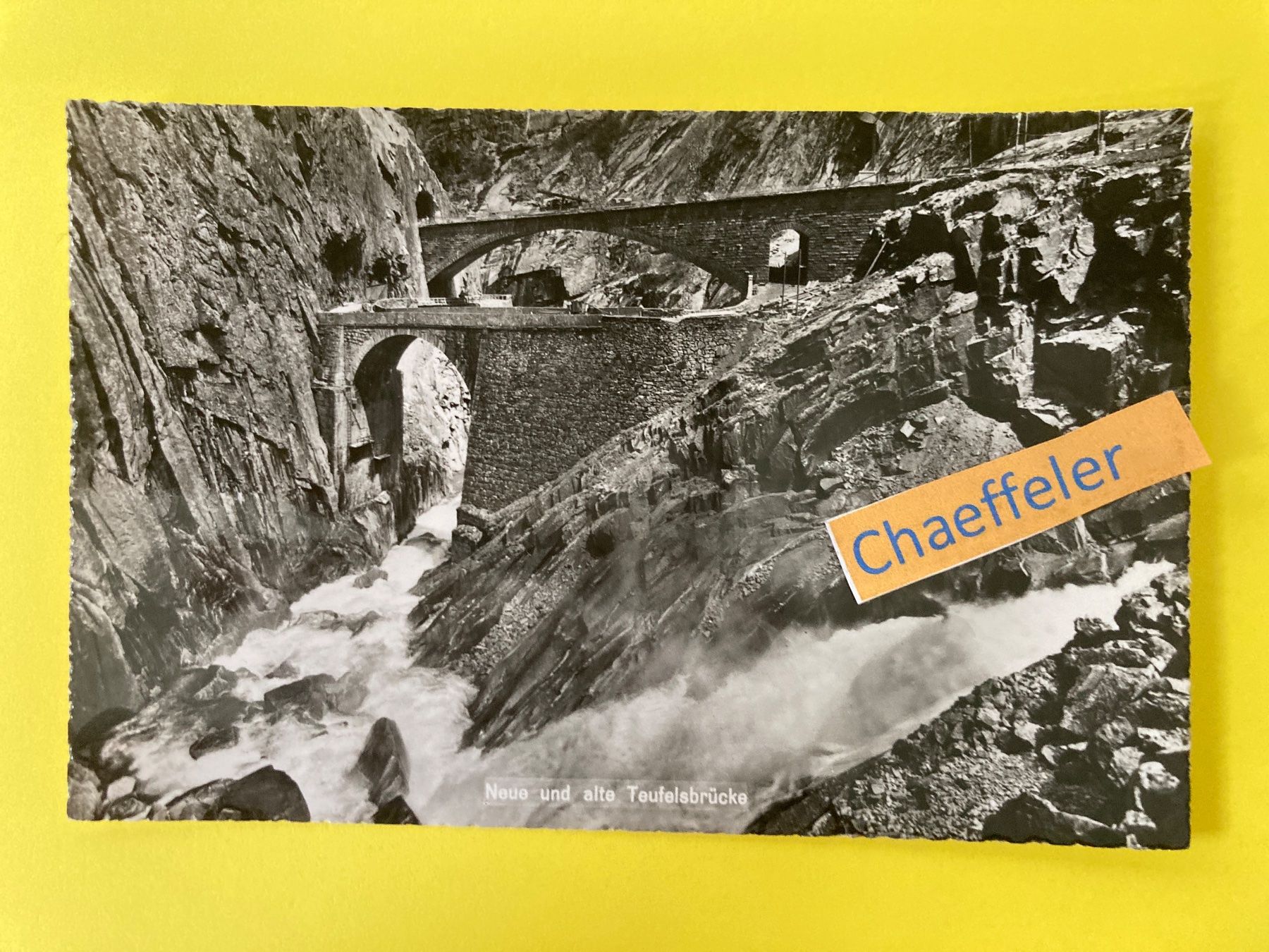 Cartoline postali: Neue und alte Teufelsbrücke – Usato da Zürich venduto da Chaeffeler