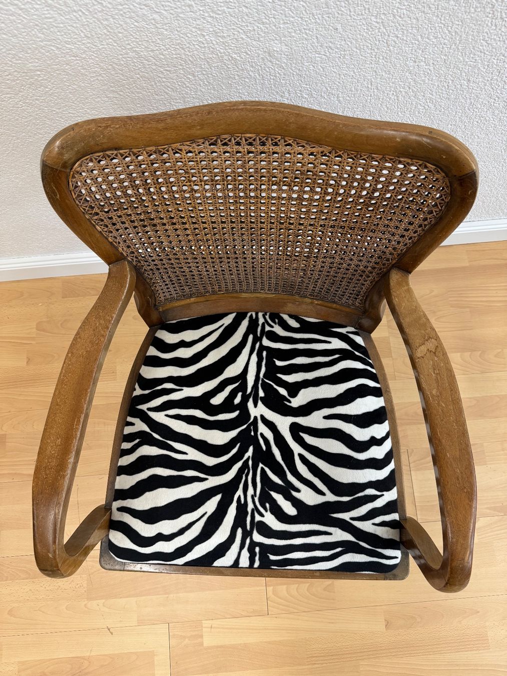 Sedie: Sessel, Chippendale-Stil mit Wiener Geflecht & Zebra-Muster – Usato da Horgen venduto da Grizzly83 8