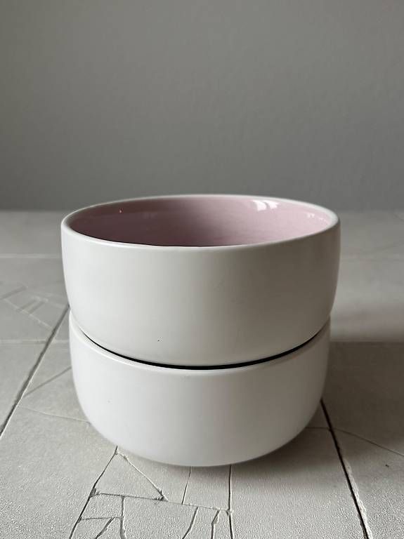 Schalen: 4 Maxwell & Williams TINT Müslischalen Grau & Rosa – Gebraucht aus Zürich von ebr_595v