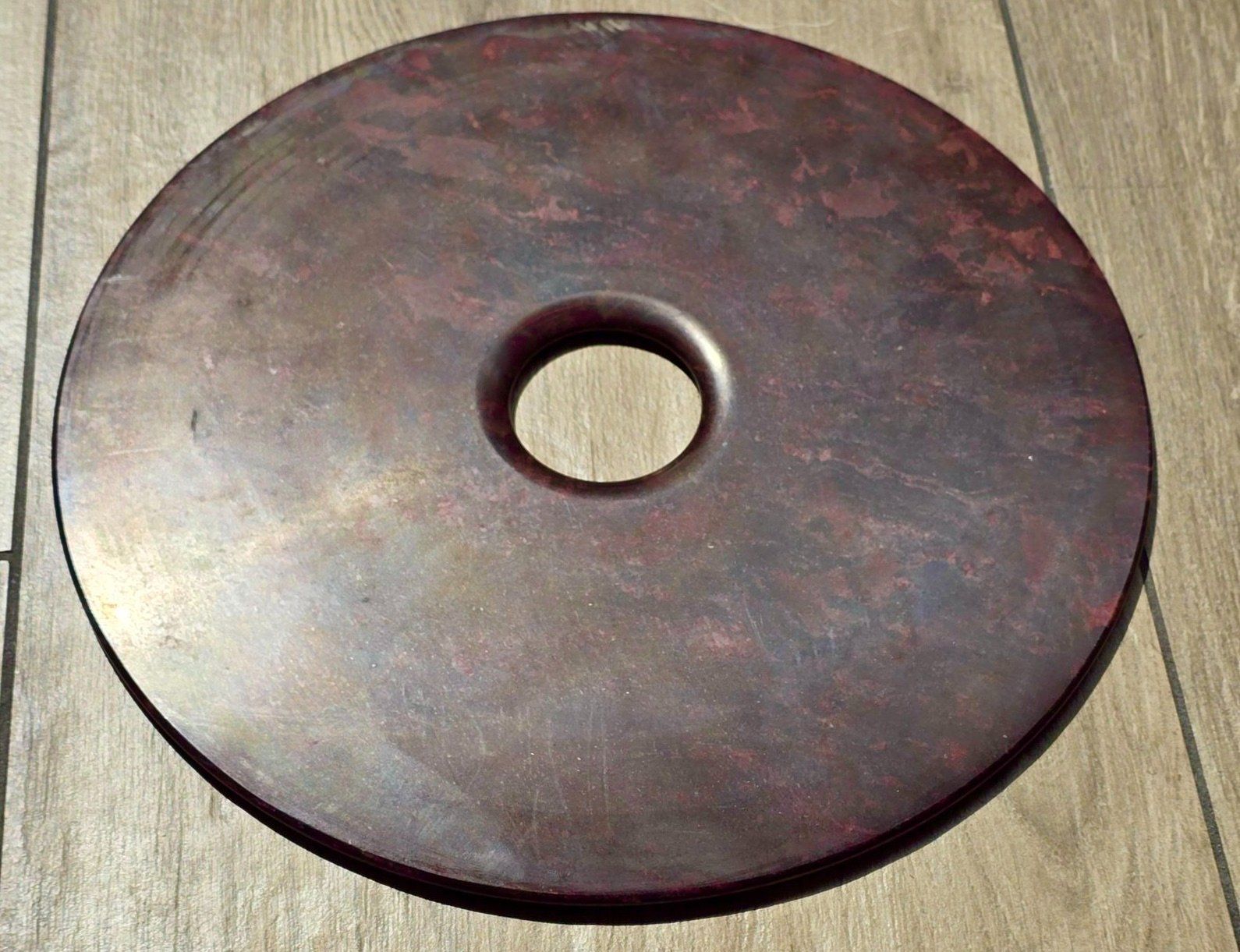 Minerali & Pietre curative: China "Jade" Bi-Scheibe gross 30cm Serpentin? – Usato da Basel venduto da chinarh891 8