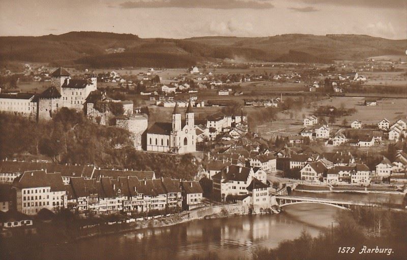 Ansichtskarten: Aarburg, Festung, Kirche, vor 1930 – Neu (gemäss Beschreibung) aus Aarburg von Aare10