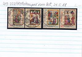 219-222 FD-Vollstempel vom Ort, 24.5.88