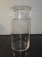 Elegante Klarglas-Vase – zeitloses, glattes Design