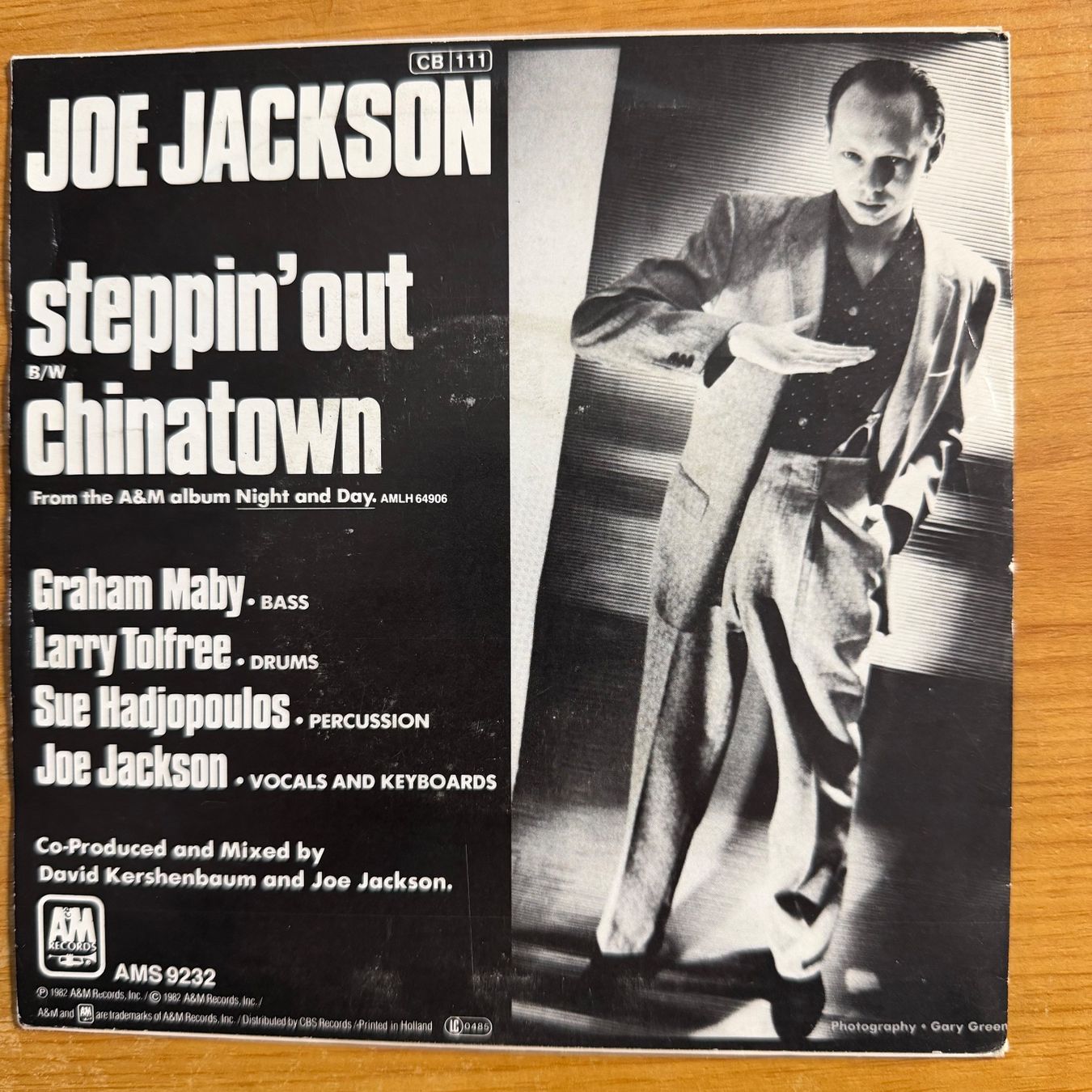 Vinyles: Joe Jackson - Steppin' Out / 1. NL-Press. 1982 – D'occasion à Gais par soundcave57 1