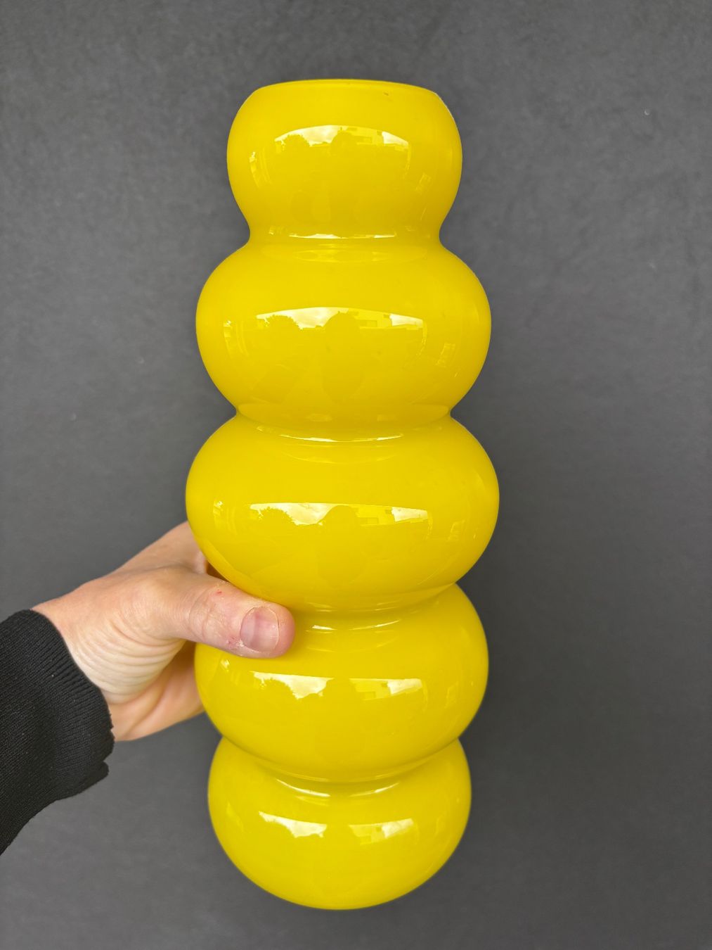 Ikea Vasi & Recipienti: Vintage IKEA Vase, yellow glass – Usato da Steinhausen venduto da ChromeVintage 7