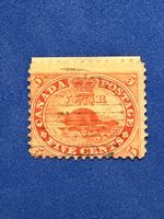 Timbre Canada 5 cents castor 1897-1898 bon état