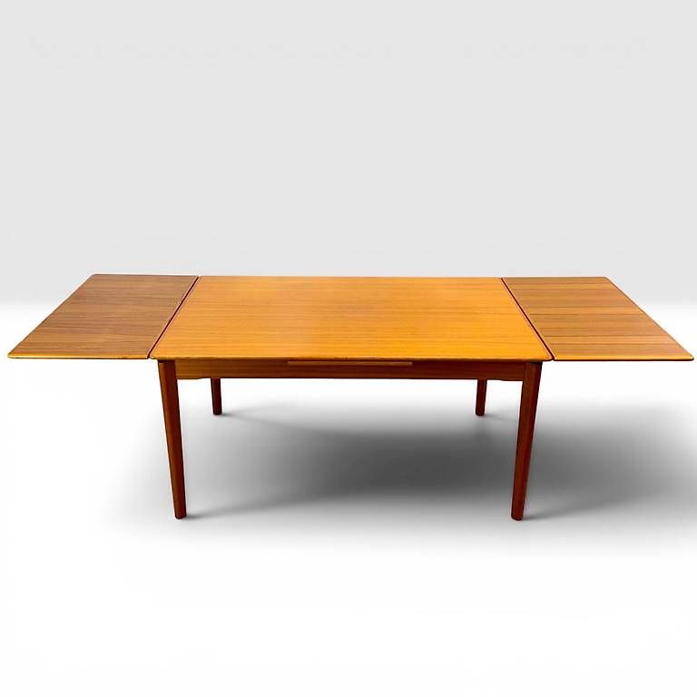 Tavoli: Mid Century dänischer Teak Ausziehtisch – Usato da basel venduto da vintory.ch 7