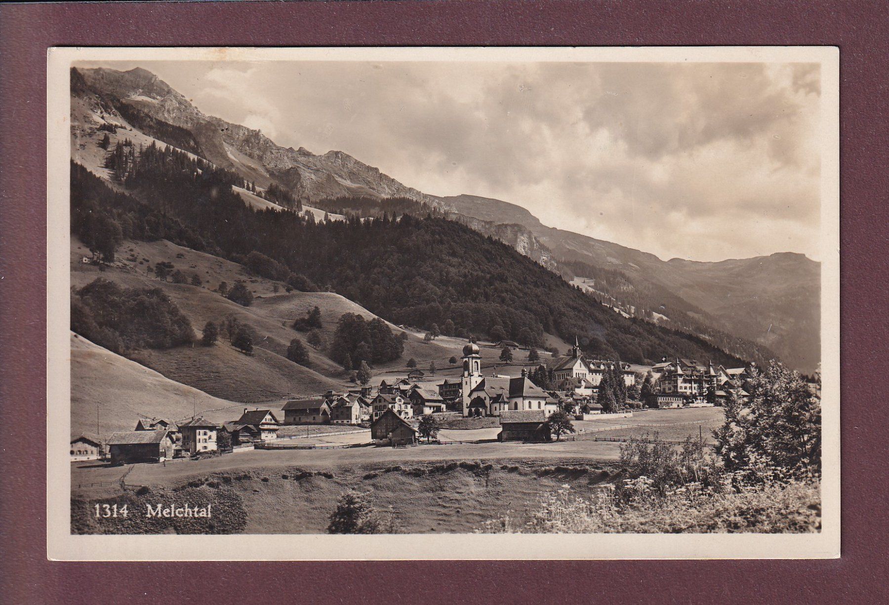 Ansichtskarten: MELCHTAL - 1933 – Gebraucht aus Pully von nicecards