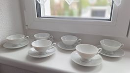 Edle Tirschenreuth Teetasse mit Unterteller 6er Set