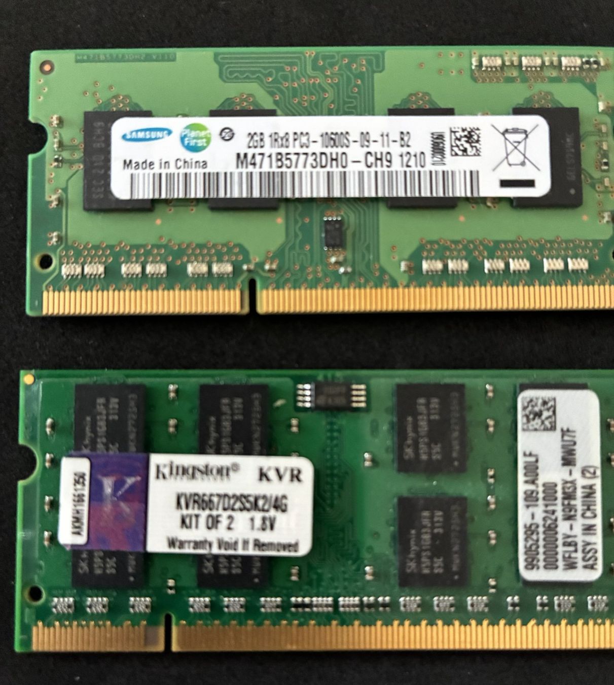 Memoria / RAM: 4 verschiedene kurze RAM Chips ab 1 Fr. – Usato da Köniz venduto da Habenix 2
