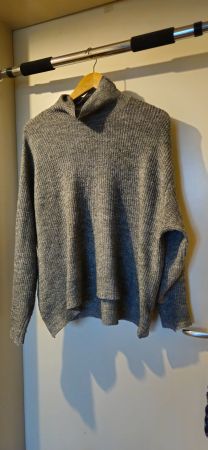 Warmer H&M Strickpullover, Oversize, Grau, Grösse S