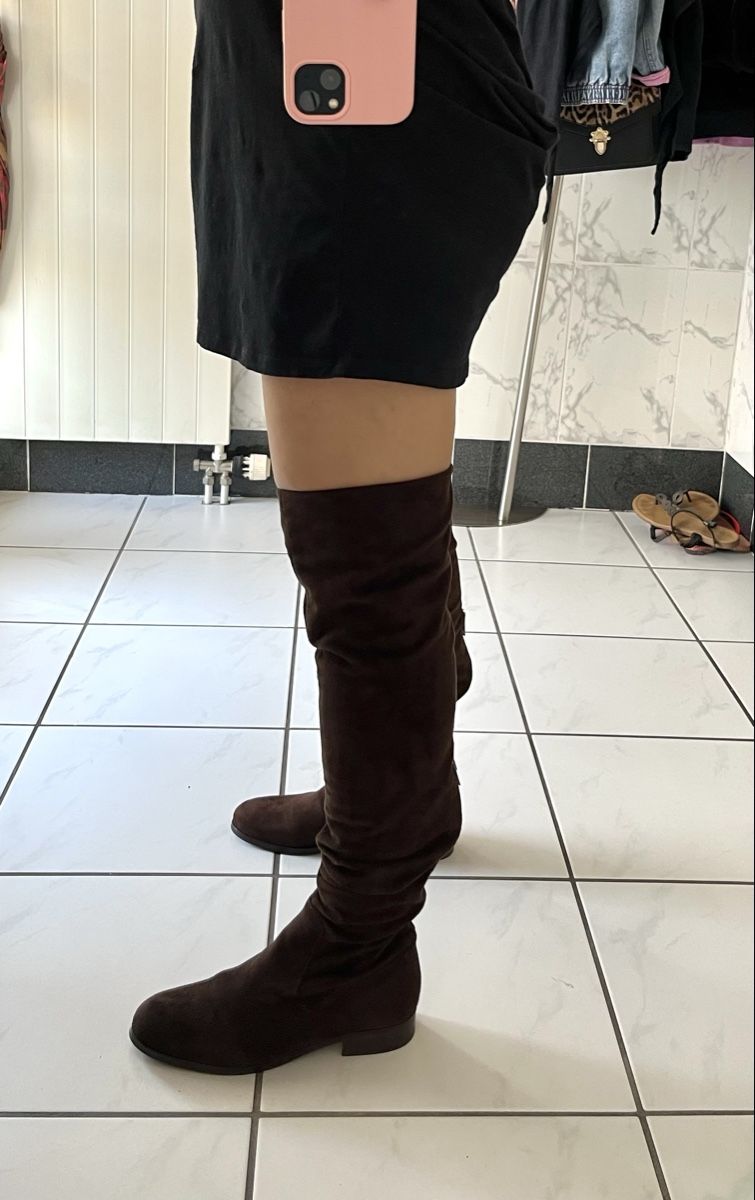 Scarpe da donna: BRAUNE OVERKNEE-STIEFEL GR. 39 – Nuovo (secondo la descrizione) da Basel venduto da JJ.Elena 5