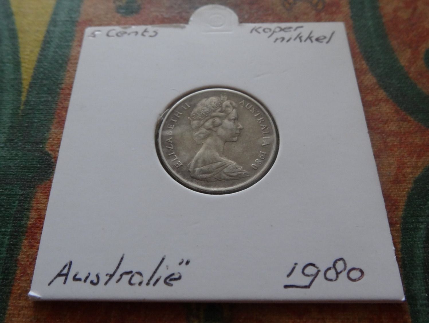 Tutti le monete: AUSTRALIA  5  Cents  1980 – Usato da Romanel-sur-Lausanne venduto da Swift13 1