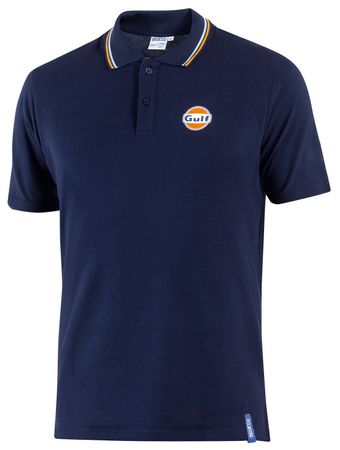 Gulf ORIGINAL Poloshirt by Sparco bestickt Blau, Gr. XL