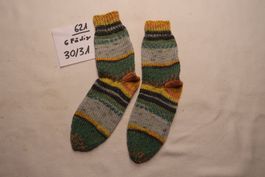 Handgestrickte Socken, Gr. 30/31, 6-fädig  (621)