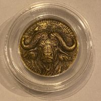 Big Five 2022 Buffalo Büffel De Greef 1 oz Gold Nr 56/199