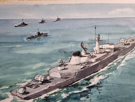ALFRED KOELLA ORIGINAL AQUARELL SIGNIERT