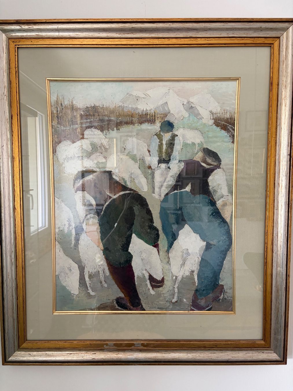 Dipinti: Alfonso Silba, Sardinen Ölgemalde,  1978 – Usato da Luzern venduto da Lampion