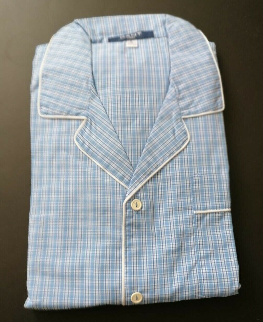 Pyjamas: Gant Home Hampton Check Pigeon Pyjama XL – Neu und originalverpackt aus Münchenstein von baselina