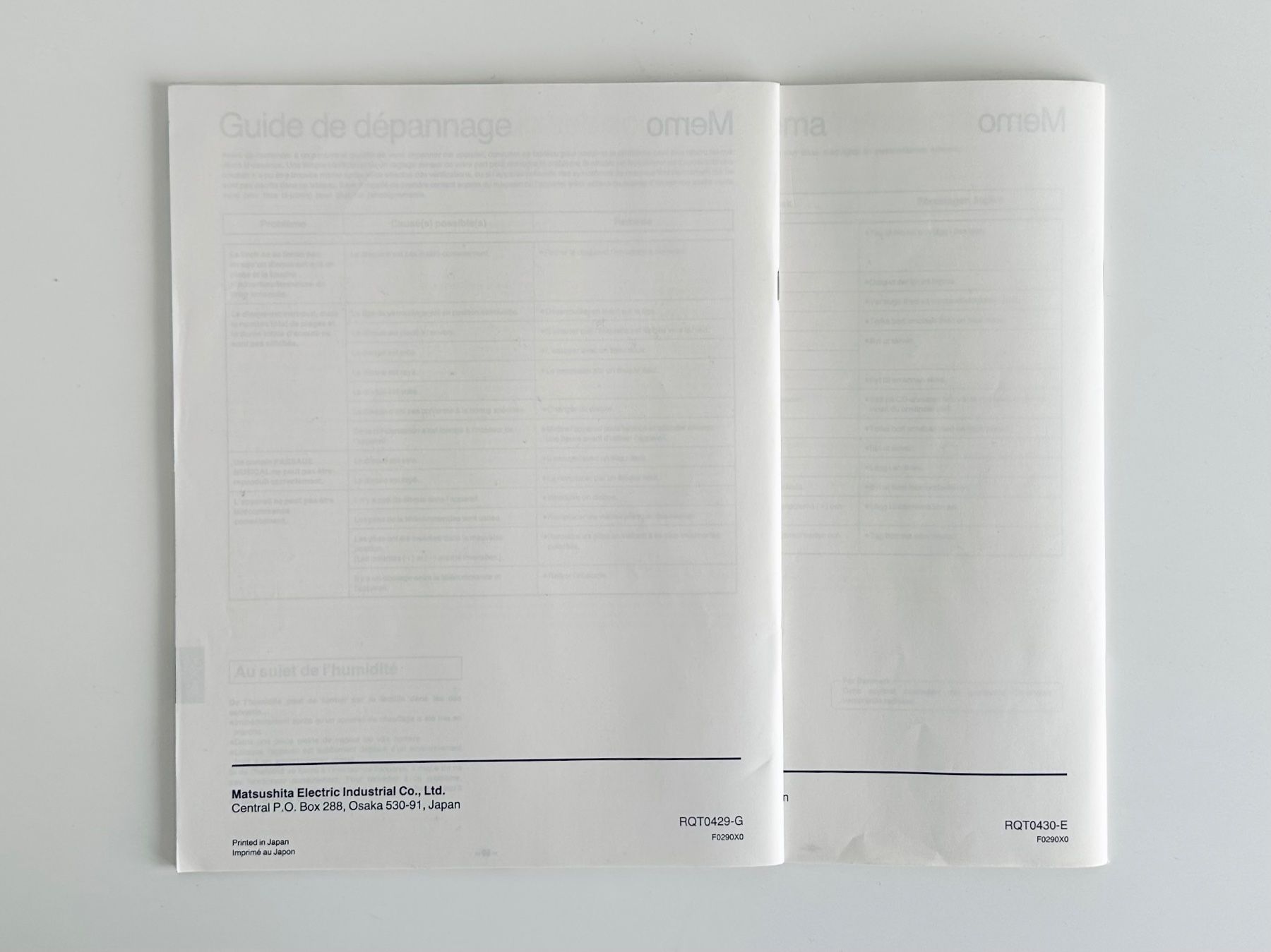 Documenti: Bedienungsanleitung: Technics SL-P470 – Usato da Zürich venduto da arn___ 1