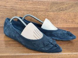 Ballerines en daim gris foncé Pedro Garcia