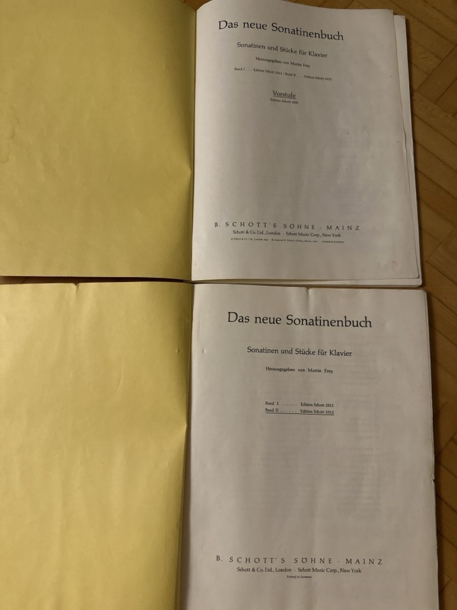 Libri: Das neue Sonatinen Buch I und II – Usato da Urdorf venduto da robobespannung 1