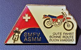 Q194 - Pin Motorrad Schweiz SMFV ASMM Gute Fahrt Bonne Route