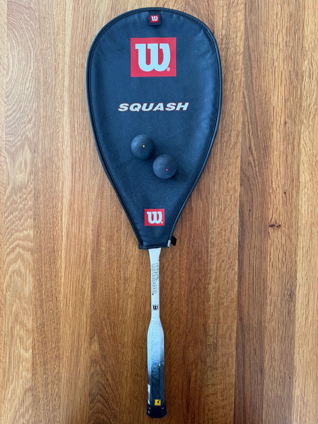 Wilson Racchette: Wilson Hyper Carbon Squash Racket mit Tasche – Usato da Zürich venduto da Gekuu 3