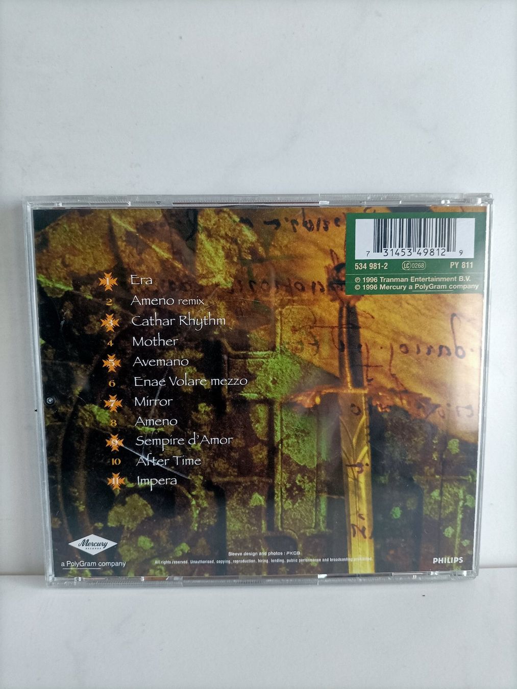 CD: CD +eRa+ / Mercury 1996 – Usato da crans montana venduto da AB3963 1