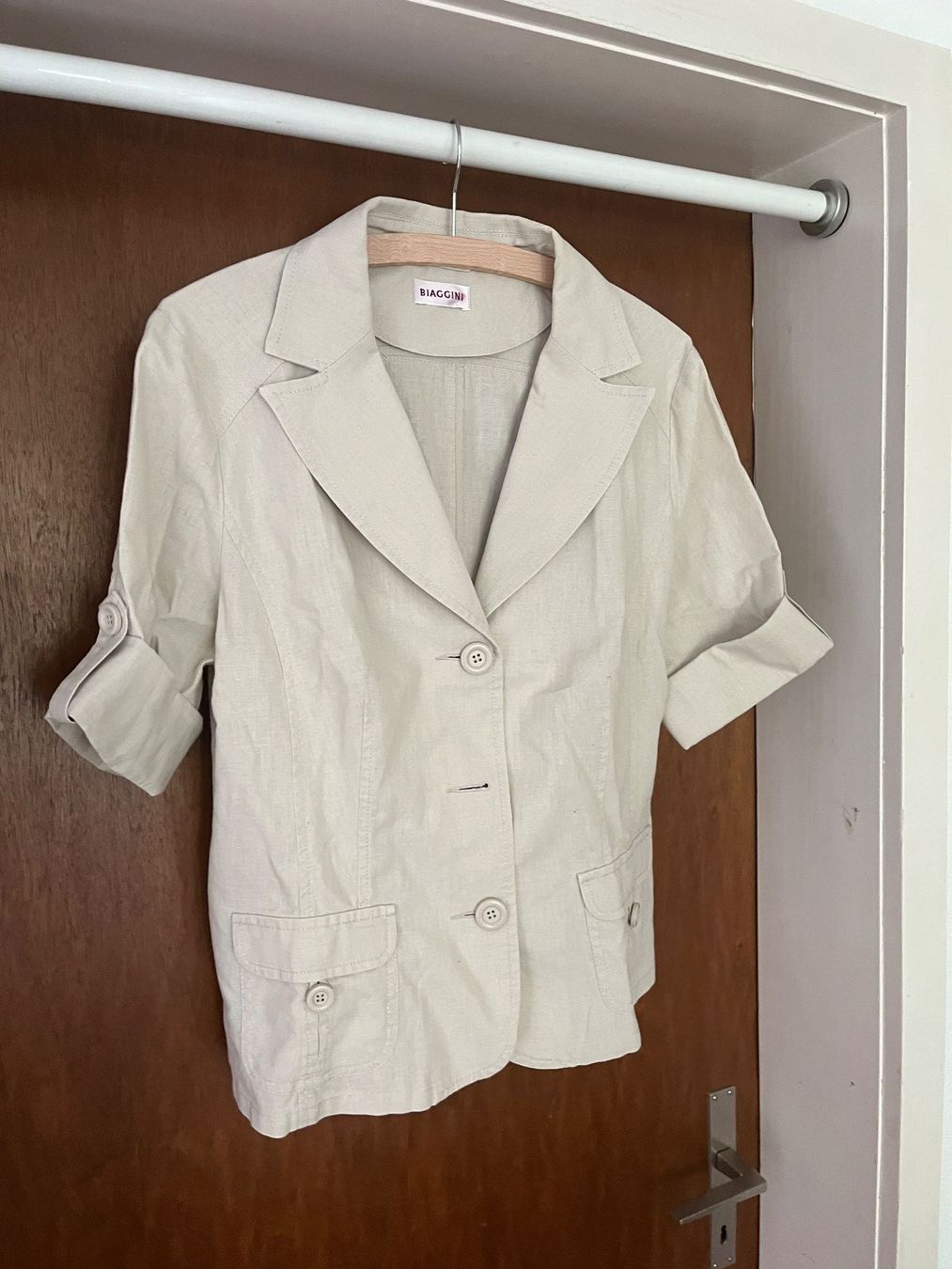 Blusen: Bluse Biaggini beige – Gebraucht aus Würenlos von Schnudi10