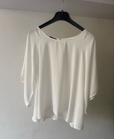 Sommerliche Bluse von Avant-Premiere, Grösse L, Weiss