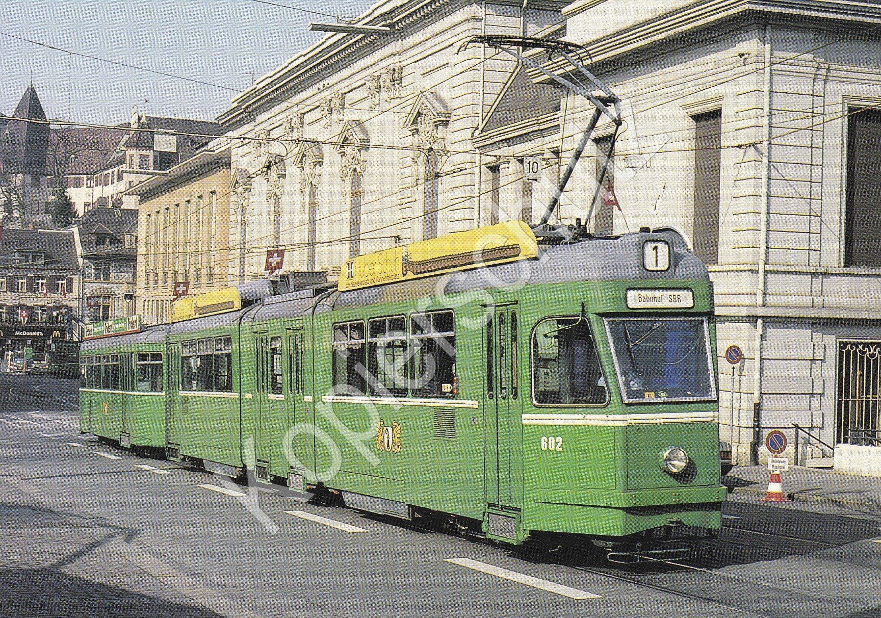 Ansichtskarten: Strassenbahn Basel BVB Be 4/6 602 – Gebraucht aus Ettingen von Pantograph163