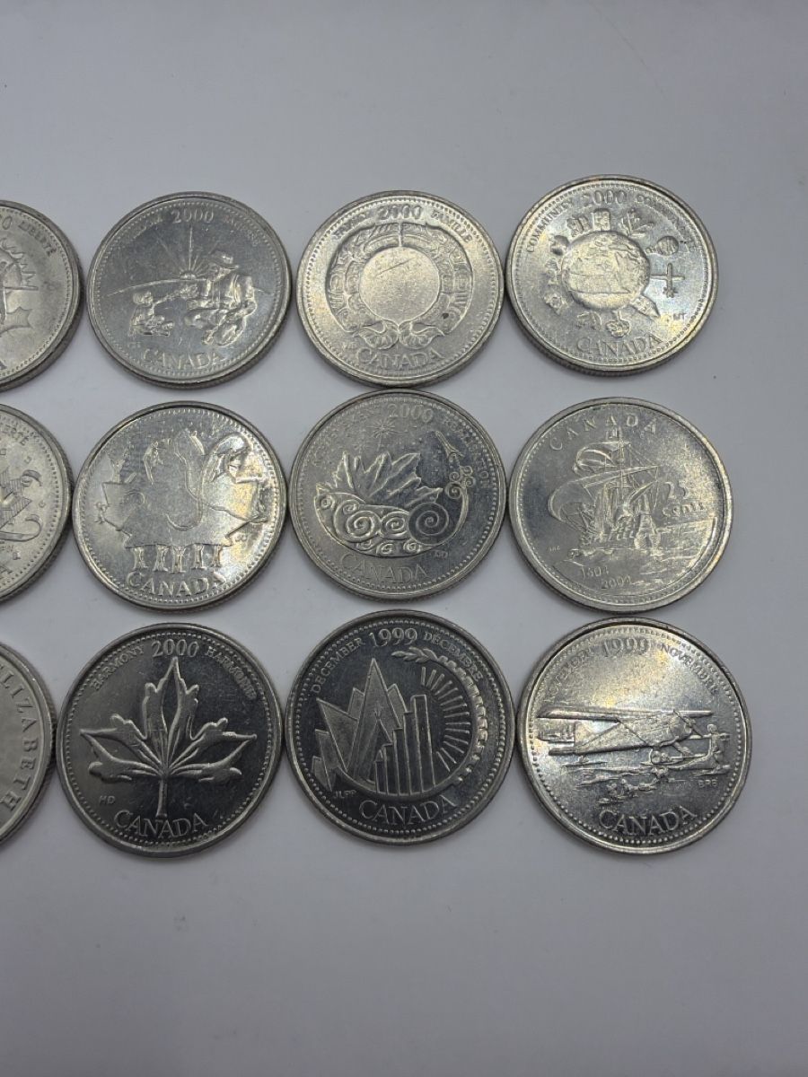 Tutti le monete: Collection de 15 pièces de 25 cents, Canada – Usato da St-Maurice venduto da SPEKER 3
