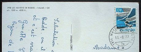 Cartoline postali: LES MAYENS DE RIDDES – Usato da Jona venduto da philajona 1