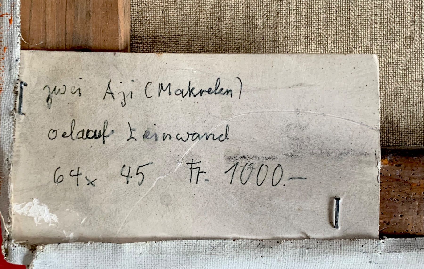 Dipinti: Willi Oppliger (1933-2018) Fische – Usato da Binningen venduto da Skarabrae 2