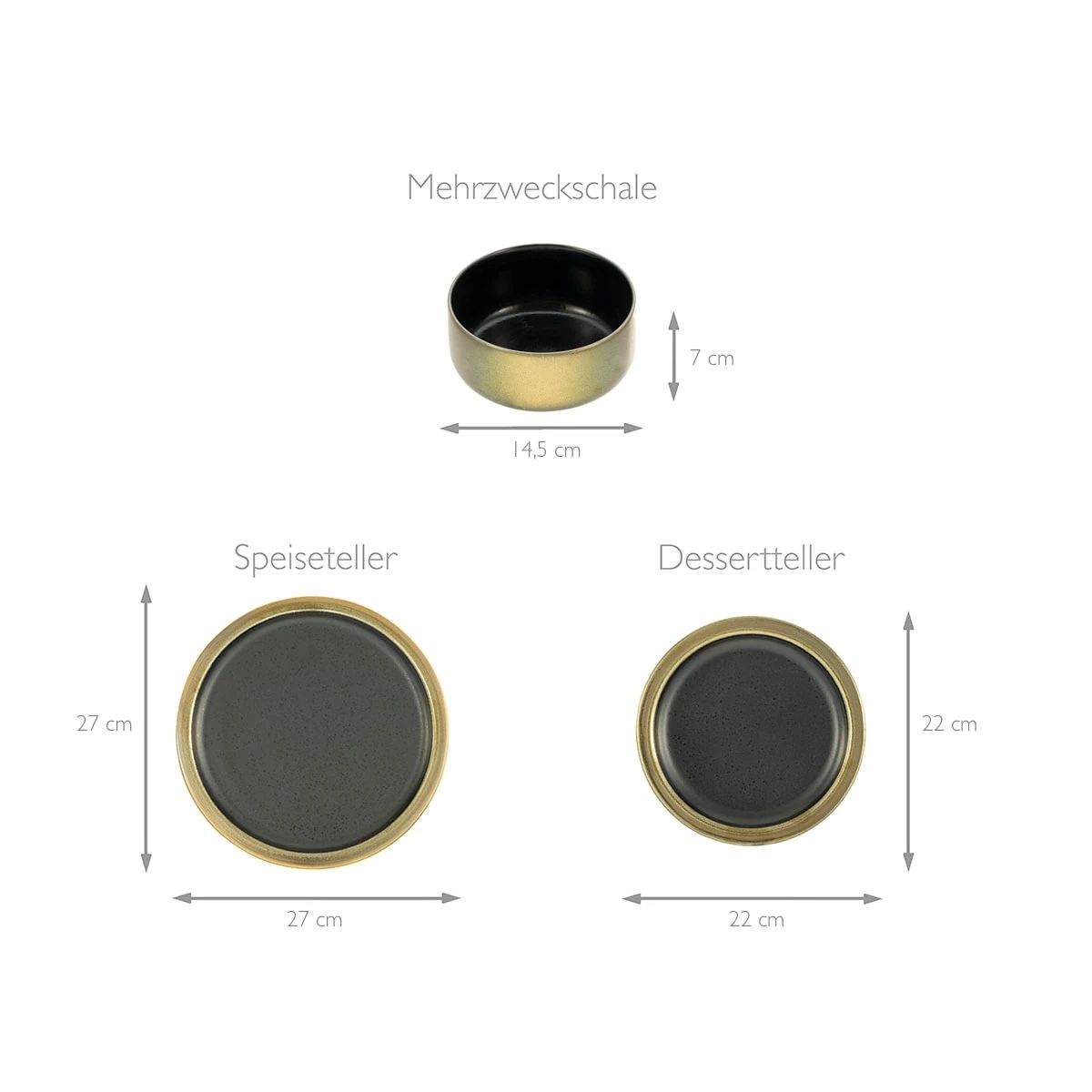 Geschirrsets: CreaTable Geschirr-Set Teller Schalen Set 12-teilig – Gebraucht aus Staad SG von Chirrari 2
