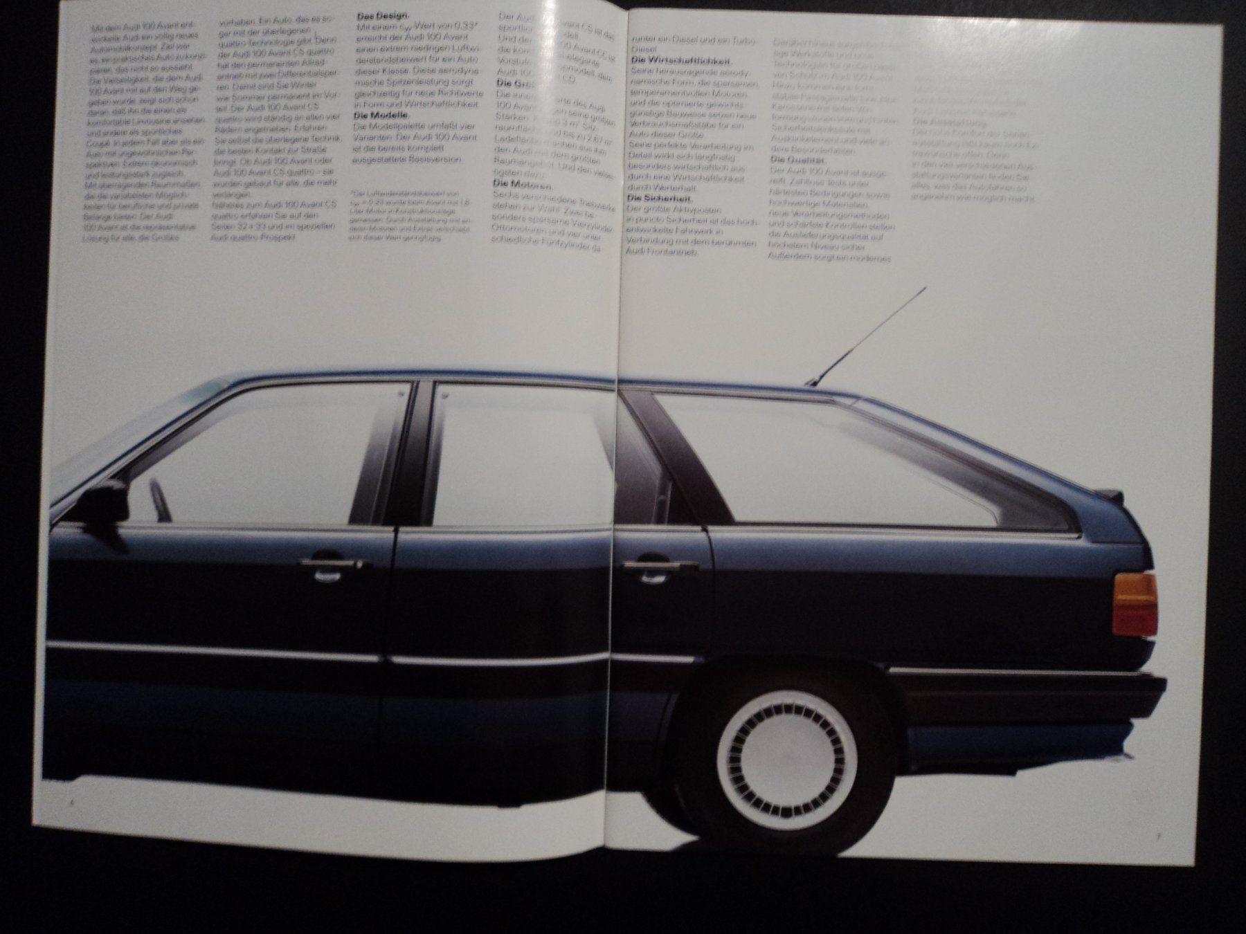 Audi Documenti: Prospekt Audi 100 / 100 Avant 1987 – Usato da Schwarzenburg venduto da modelCARama 4